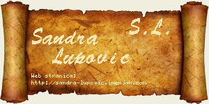 Sandra Lupović vizit kartica